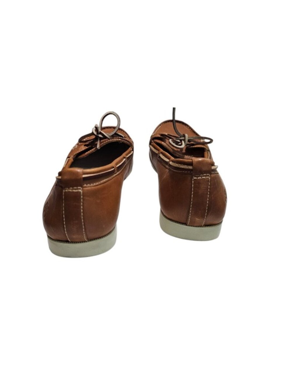 Timberland Women 9.5 W Boat Shoe Brown Leather Loafer Essential Quiet Luxury - Picture 6 of 8